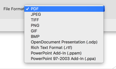what file format to movies need to be for powerpoint for mac